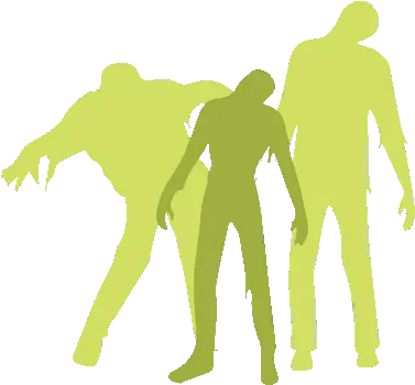 Zombie Panic Zombie Silhouette Png Zombie Horde Png