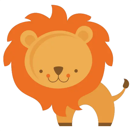 Download Hd Lion Clipart Baby Animal Cute Wild Animal Lion Vector Png Cute Lion Clipart Png