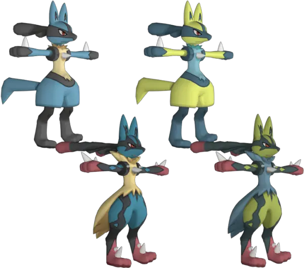 Lucario Free 3d Model Fictional Character Png Lucario Transparent