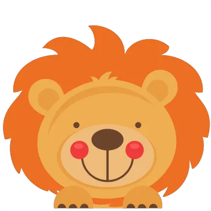 Peeking Lion Svg Scrapbook Cut File Cute Clipart Files For Cute Lion Cartoon Png Lion Silhouette Png