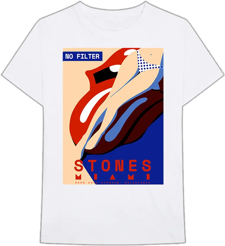 Miami Swim T Shirt T Shirt Hard Rock Rolling Stones Png Miami Png