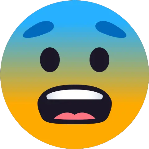 Emoji Scared Face To Copypaste Wprock Joypixels Fearful Face Emoji Png Scared Face Transparent
