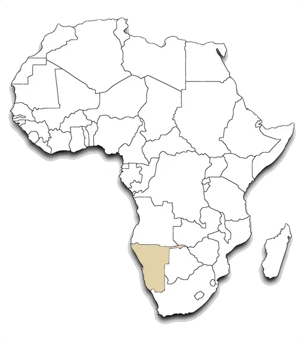 Download Africa Outline Map Namibia Uganda Location In Africa Png Africa Map Png