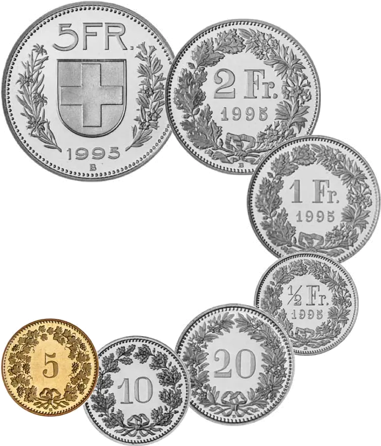 Filechf Coinspng Wikimedia Commons Swiss Franc Coins Coins Png