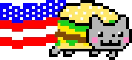 American Nyan Cat Pixel Art Maker American Nyan Cat Png Nyan Cat Transparent