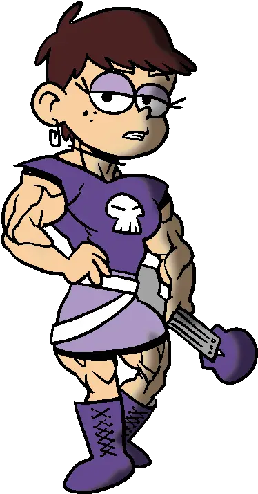 Luna Muscle By Ldejrufffan Loud House Muscle Growth Loud House Muscle Growth Luna Loud Png Muscle Png