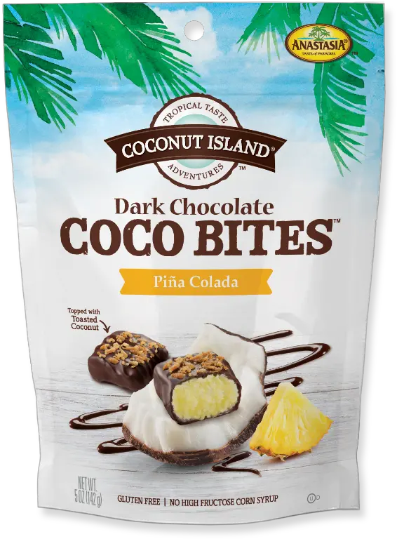 Coco Bites Piña Colada Buy Coconut Island Cashew Crunch Png Pina Colada Png