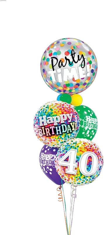 40th Birthday Confetti Bubble Staggered Yolo Party Shop Balloon Png Party Confetti Png