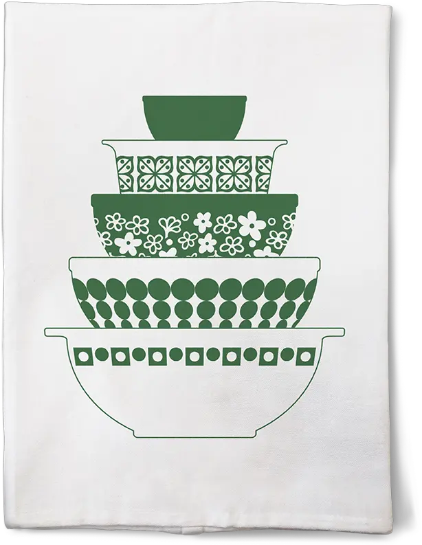 Vintage Pyrex Tea Towels Set Of Four U2014 Pocono Modern Paper Png Towel Png