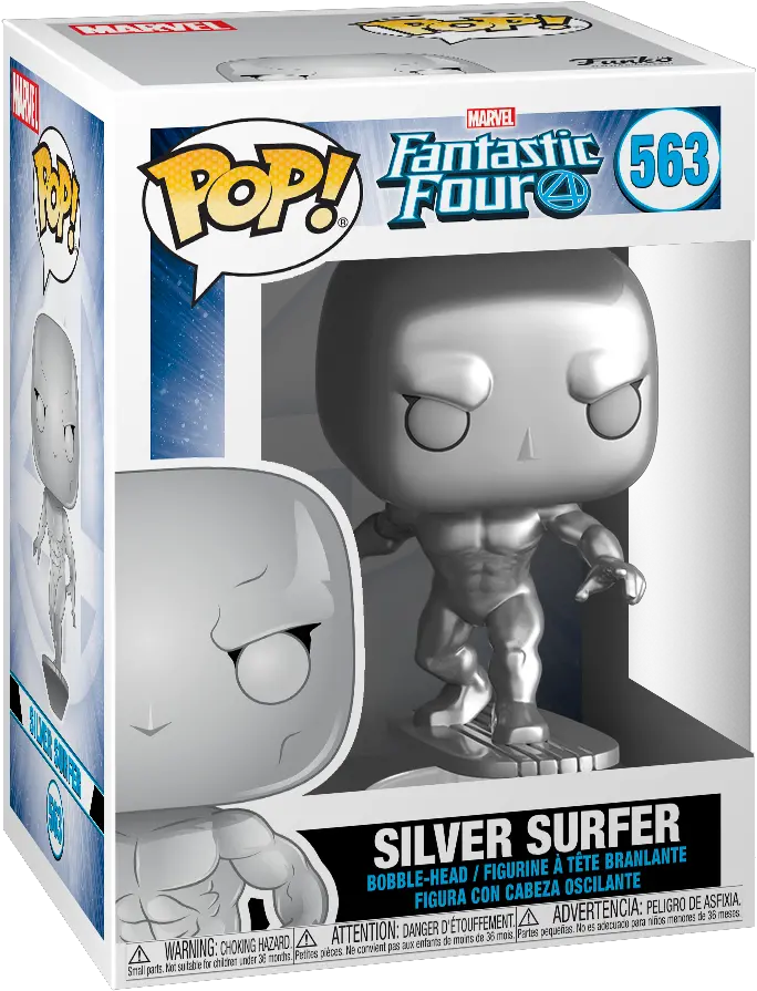 Fantastic Four Funko Pop Fantastic Four Silver Surfer Png Silver Surfer Png