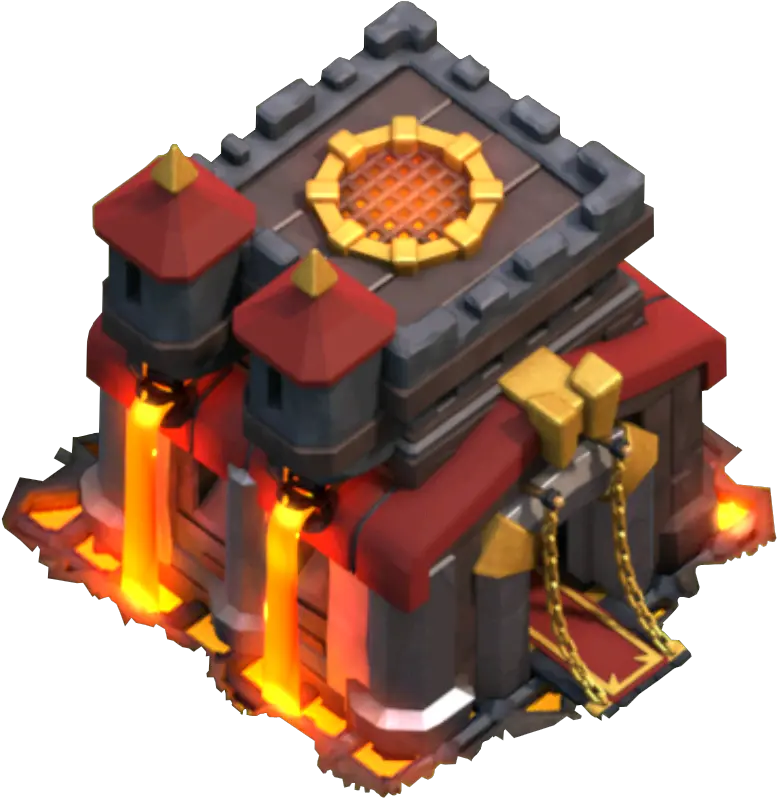 Download Hd Clash Of Clans Town Hall 10 Icon Transparent Png Town Hall Th10 Clash Royale Icon