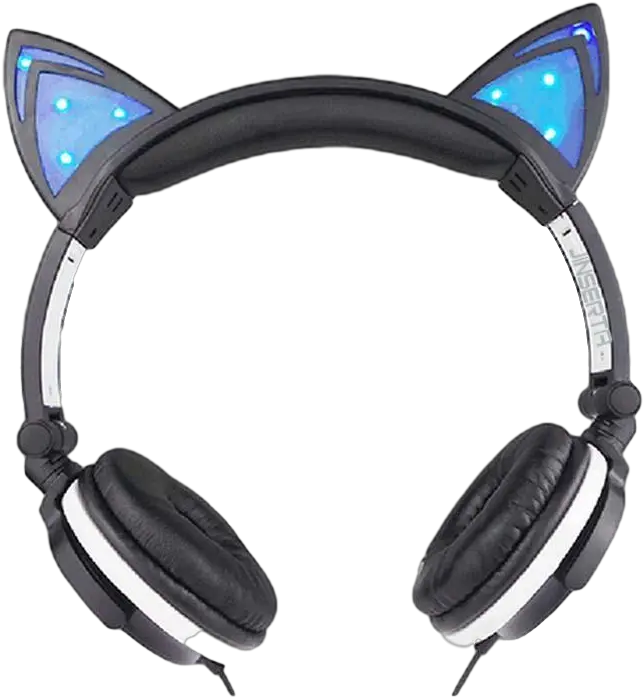 Download 800 X 1 Cat Ear Headset Png Headphones Transparent Background