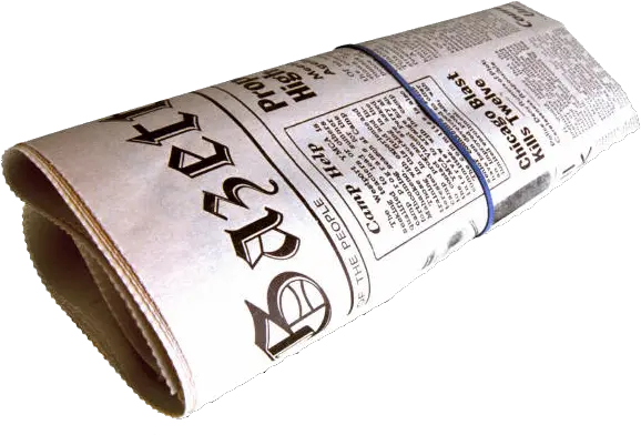 Png Transparent Newspaper Old Newspaper Rolled Up Newspaper Transparent