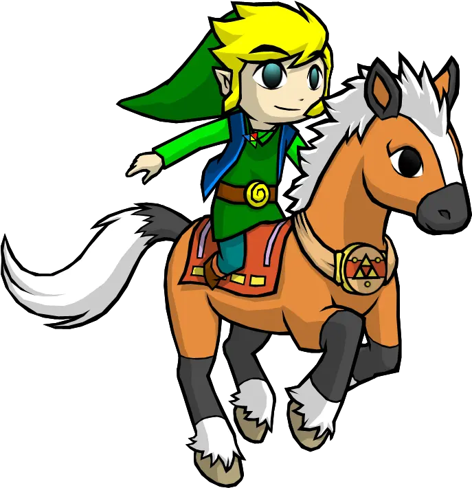 Clipart Dolphin Toon Transparent Free Zelda Wind Waker Epona Png Toon Link Transparent