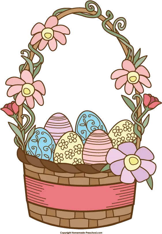 Download Hd Easter Basket Clipart Tumundografico Clip Art Easter Basket Clip Art Png Easter Clipart Transparent