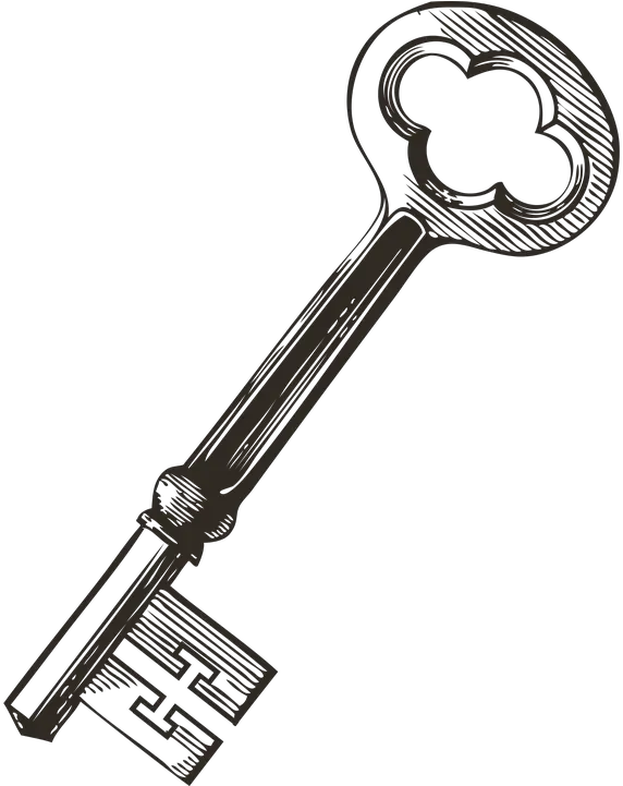 Key Vintage Lock Free Vector Graphic O 370525 Png Skeleton Key Clip Art Lock And Key Png