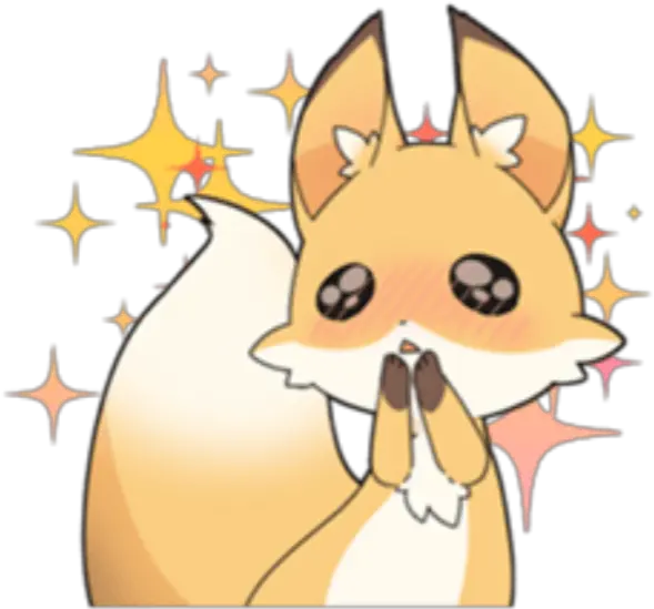 Kawaii Fox Png Jpg Transparent Kawaii Fox Full Size Png Kawaii Anime Transparent Stickers Fox Png