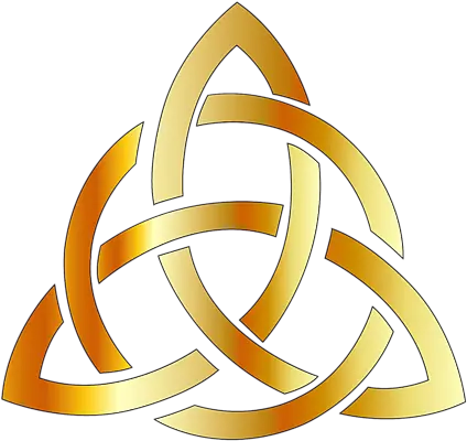 Golden Triquetra Celtic Cross 3 Point Celtic Trinity Knot Tapestry Simbolos De Proteccion Celta Triqueta Png Celtic Knot Transparent Background