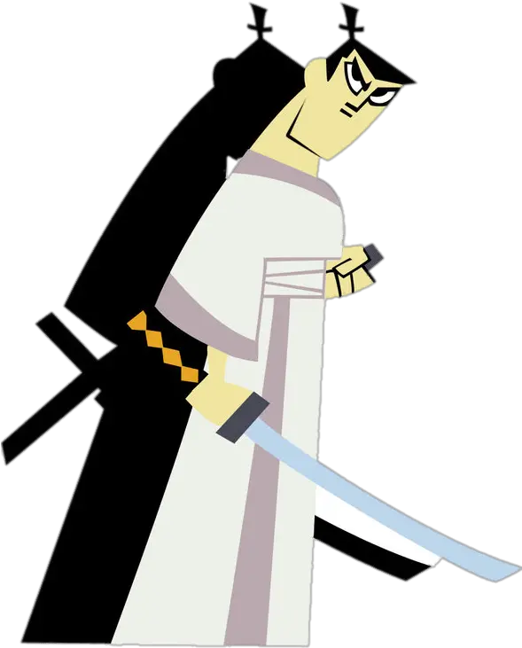 Samurai Jack With Shadow Png Image Professor Utonium Samurai Jack Samurai Jack Png