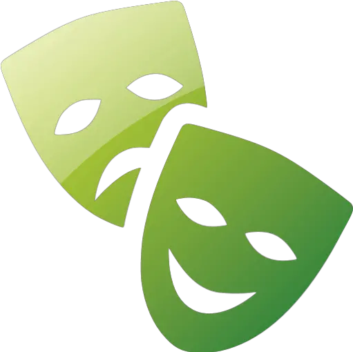 Web 2 Green Theatre Masks Icon Theatre Masks Png Theater Masks Png