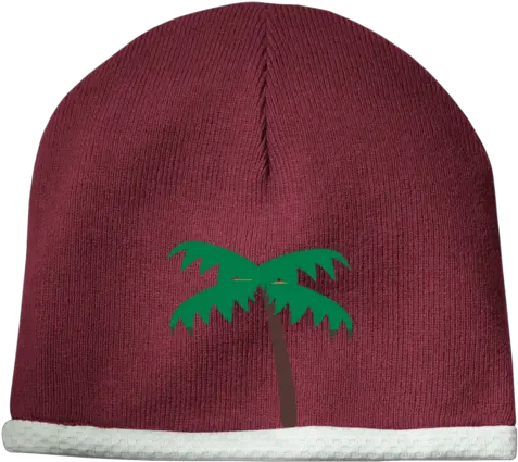 Palm Tree Emoji Stc15 Sport Tek Performance Knit Cap Beanie Png Eggplant Emoji Png