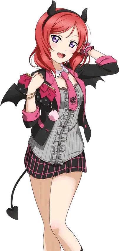 School Idol Tomodachi Cards Album 906 Nishikino Maki Sr Love Live Nico Devil Png Devil Transparent