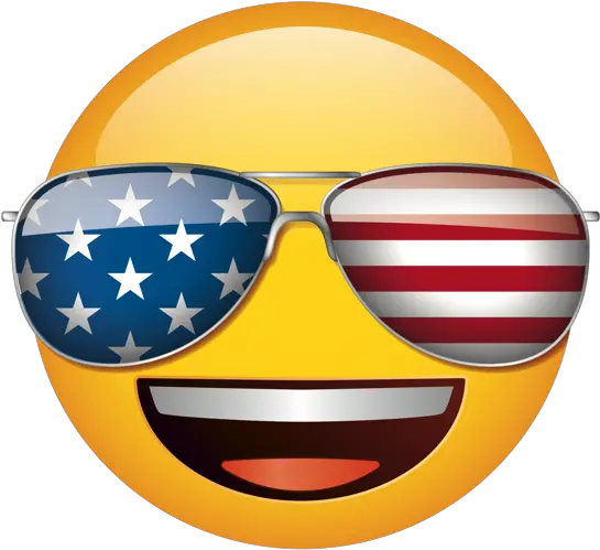 Emoji U2013 The Official Brand Grinning Face With Usa Flag Emoji With American Flag Png Sunglasses Emoji Png