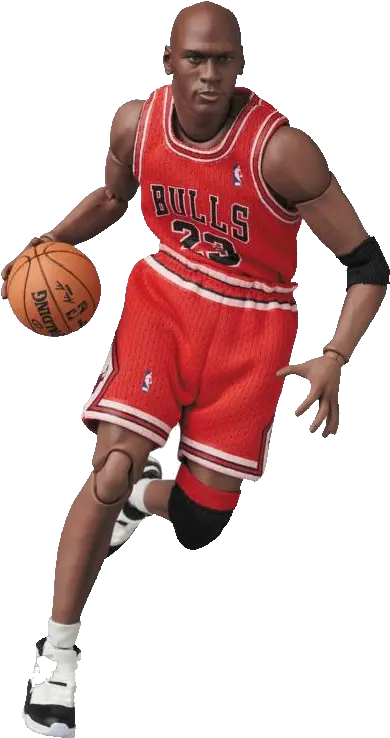 Michael Jordan Chicago Bulls Red Road Uniform Mafex Action Michael Jordan Action Figure Png Chicago Bulls Png