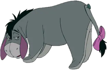 Eeyore Head Down Transparent Png Eor From Winnie The Pooh Eeyore Transparent