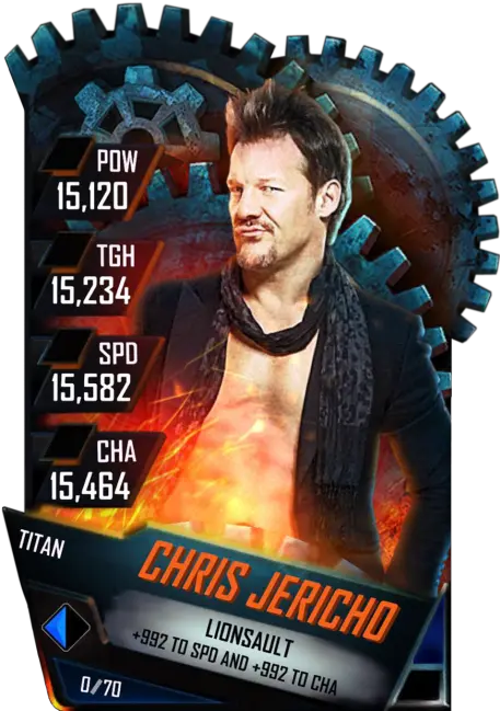 Chris Jericho Wwe Supercard Season 1 Debut Wwe Wwe Sasha Banks Cards Png Chris Jericho Png