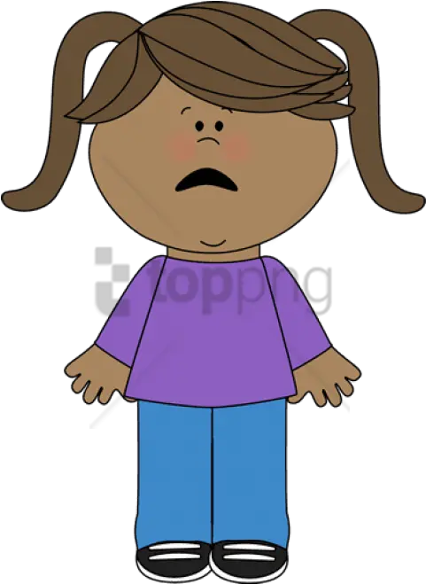 Free Png Confused Kid Image With Transparent Sad Clip Art Girl Sad Sad Girl Png