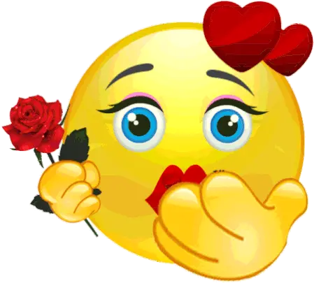 Flying Kiss Emoji Sticker Flying Kiss Emoji Love Smiley Kiss Emoji Gif Png Kiss Icon For Facebook