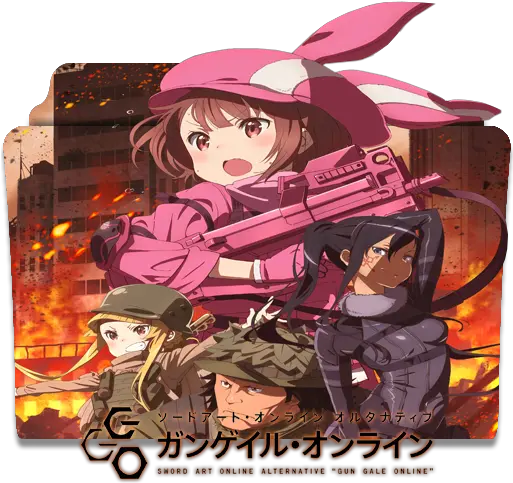 Sword Art Online Gun Gale Anime Wallpaper Hd Sao Alternative Gun Gale Online Soundtrack Png Death Note Folder Icon