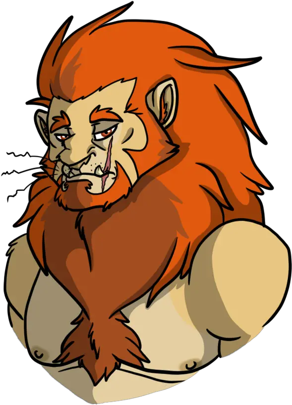 Download The Ugly Lion Ugly Cartoon Lion Png Lion Cartoon Png