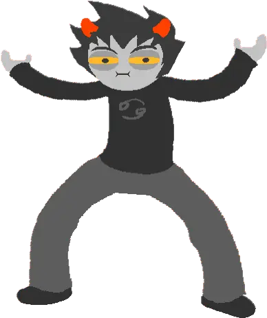 Scary Hs Stickers Gfycat Karkat Homestuck Png Princess Leia Icon