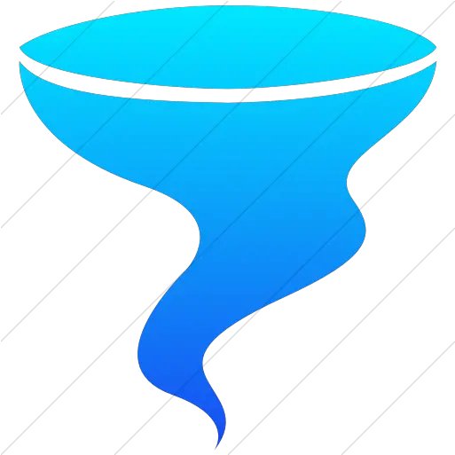 Simple Ios Blue Gradient Ocha Horizontal Png Tornado Icon