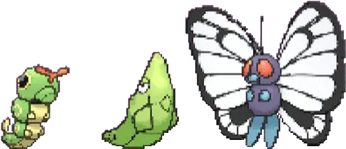 Pokemon Gif Butterfree Caterpie Metapod Butterfree Pokemon Go Png Pokemon Transparent