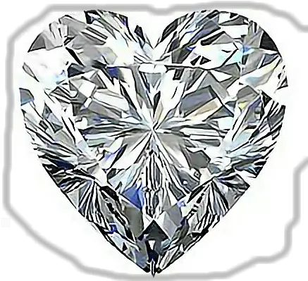 Corazon Heart Shaped Diamond Png Diamante Png