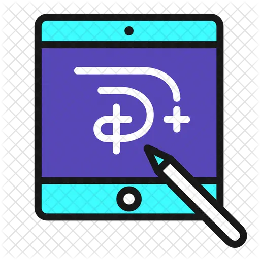 Disney Icon Of Colored Outline Style Horizontal Png Disney Icon