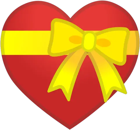 Corazón Con Lazo Emoji Heart With Ribbon Emoji Png Corazon Png