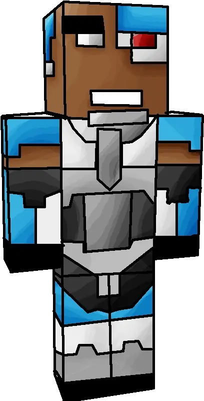 Teen Titans Cyborg Minecraft Skin Cartoon Png Teen Titans Png