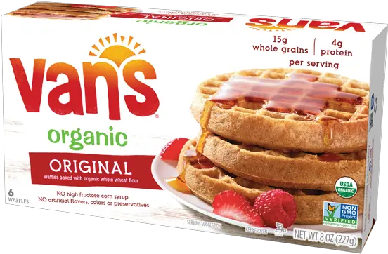 Gluten Free Vanu0027s Foods Vans Gluten Free Waffles Png Waffles Icon