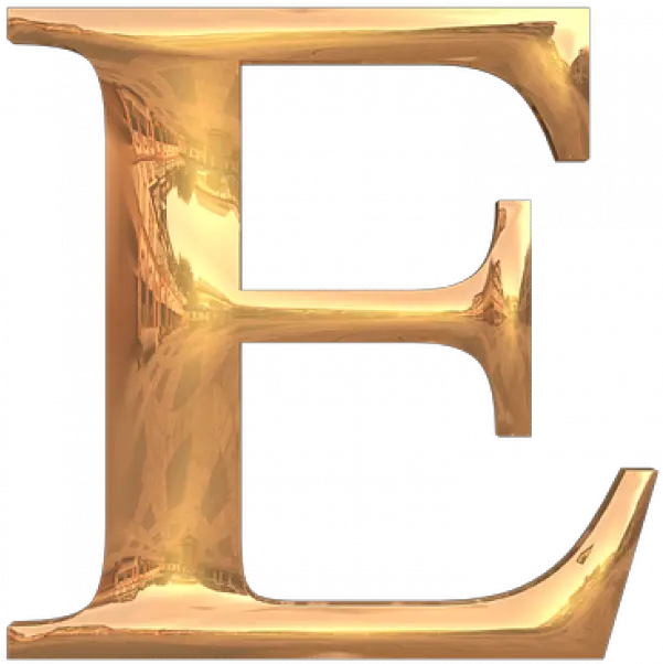 Gold Alphabet Letters Png Transparent Transparent Png Letter E Letters Png