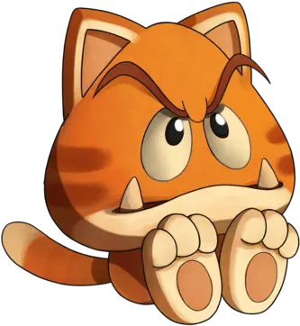 Goombas Cat Png Image With No Paper Mario Cat Gooba Goomba Png