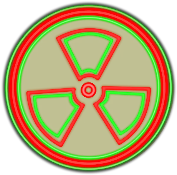 Florescent Radioactive Sign Vector Image Free Svg Uranium Clipart Transparent Png Radioactive Symbol Transparent