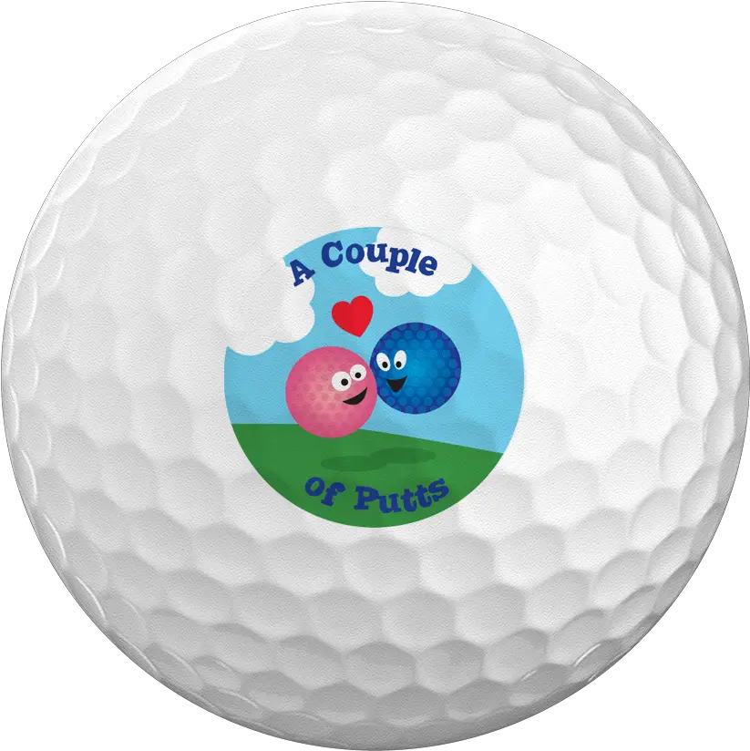Couple Of Putts Logo Golf Ball Speed Golf Png Golf Ball Transparent