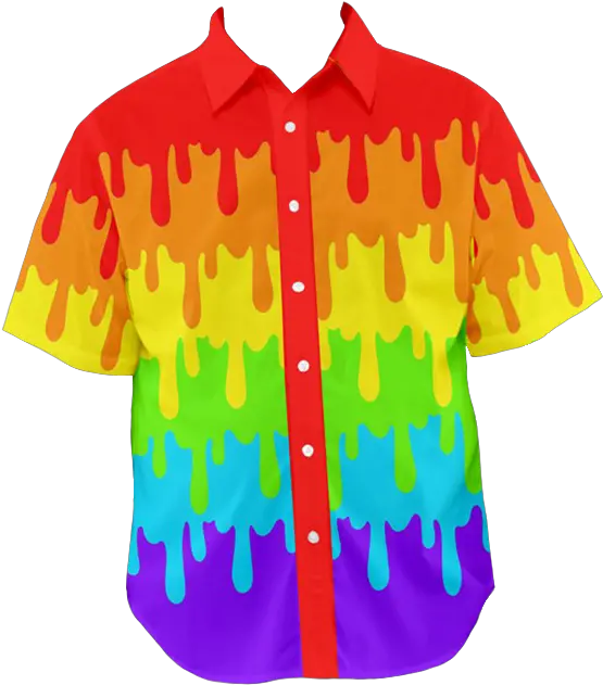 Gay Pride Slime Button Up Png Gay Pride Flag Png