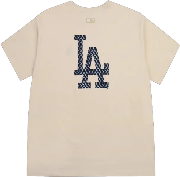 Monogram Big Logo Short Sleeve T Shirt La Dodgers Short Sleeve Png Dodgers Logo Image