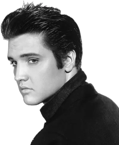 Elvis Presley Side View Black And White Portrait Elvis Presley Png Elvis Png