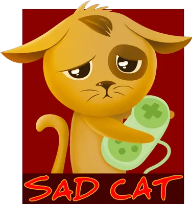 Sad Cat Studio Sadcatstudio Twitter Cartoon Png Sad Cat Png